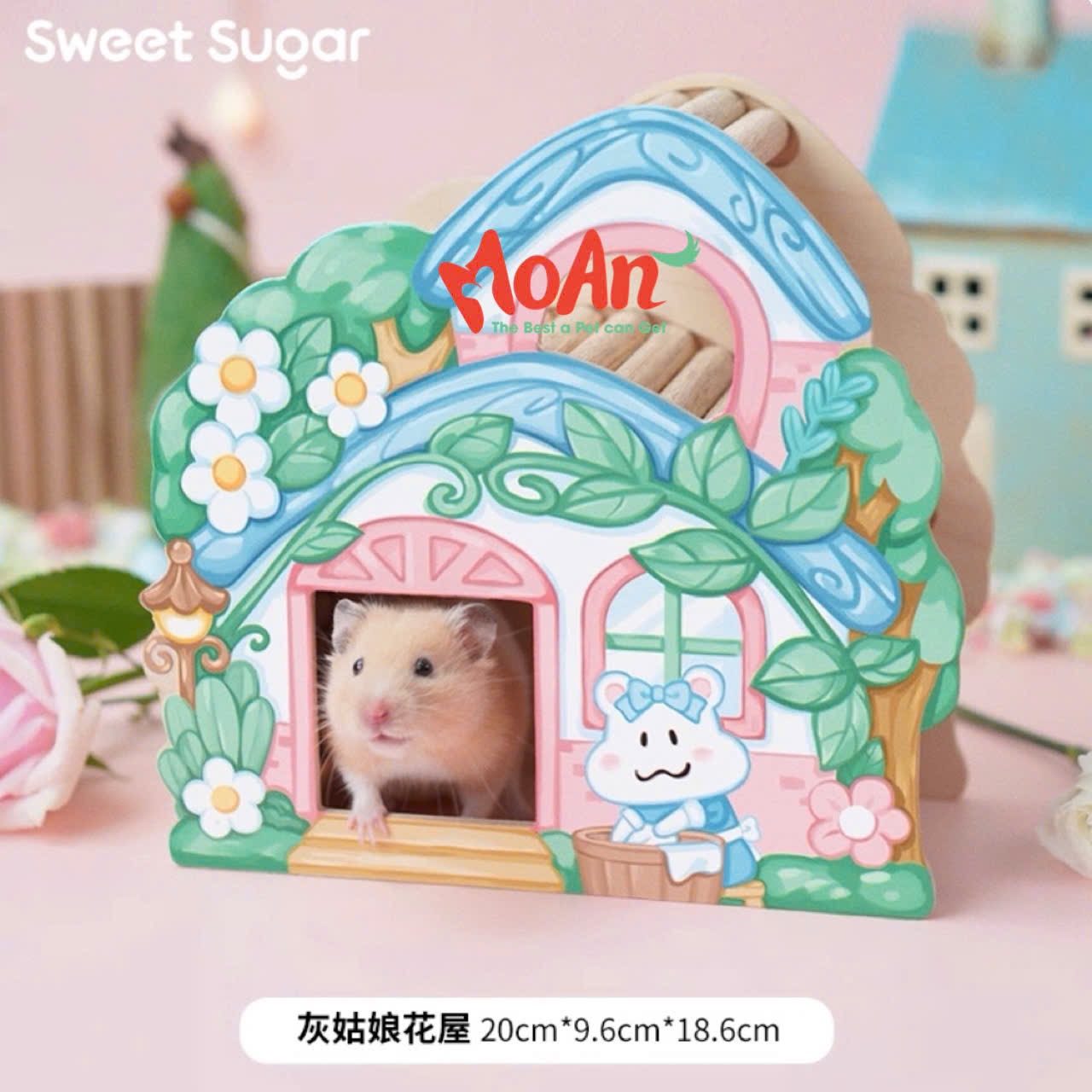 Nhà Ngủ Vườn Hồng Sweet Sugar cho Hamster | Thú Nhỏ