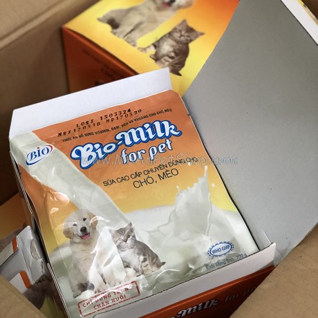 Sữa Bio Milk cho Cún Mèo 100g (Hộp 15 gói)