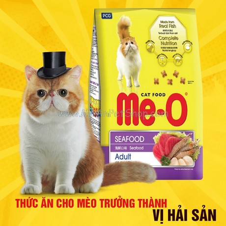 Hạt Mèo Me-O Cat Hải Sản Seafood 350g