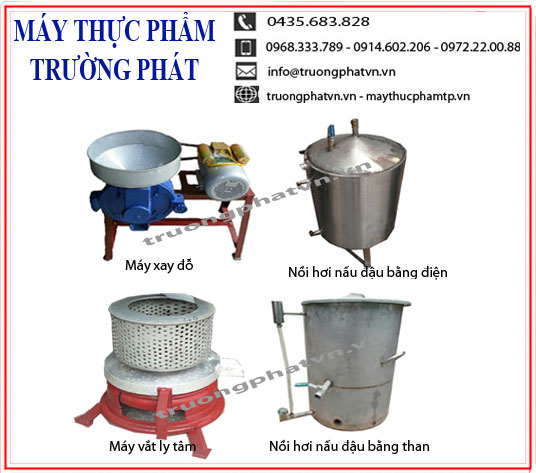 Công nghệ máy làm đậu phụ, tào phớ, sữa đậu tại Trường Phát