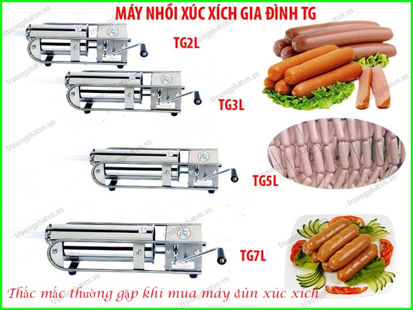 Thắc mắc thường gặp khi mua máy đùn xúc xích