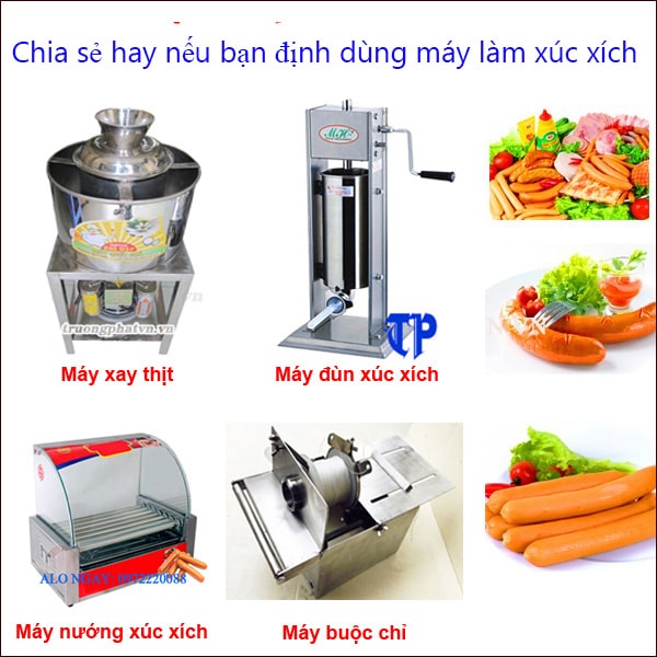 Chia sẻ hay nếu bạn định dùng máy làm xúc xích