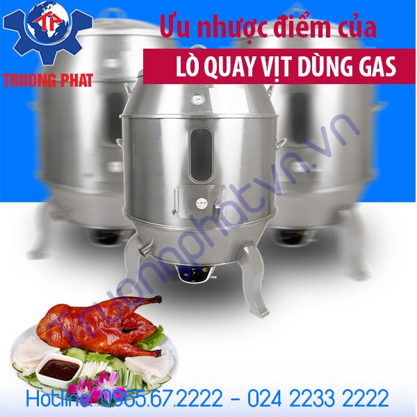 Ưu nhược điểm của lò quay vịt dùng gas