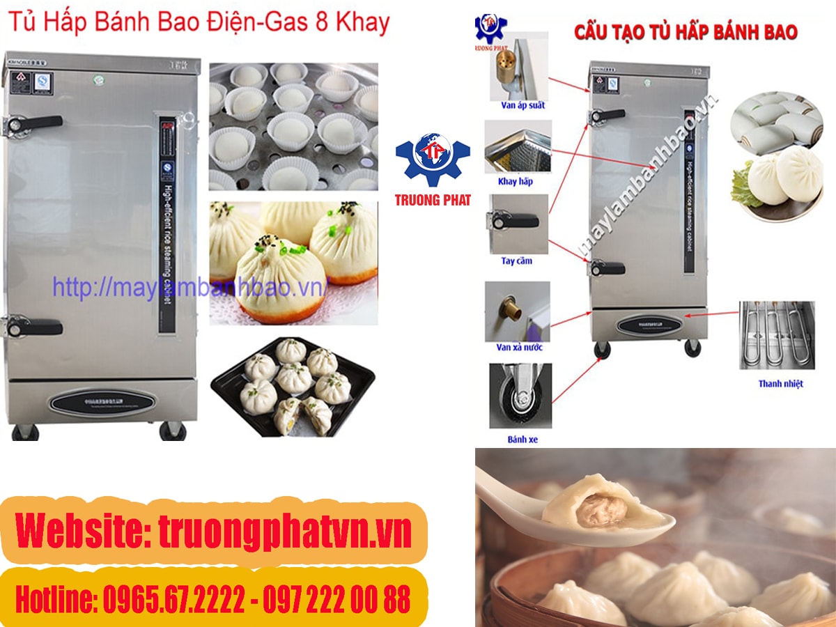 Tổng quan về các dòng tủ hấp bánh bao được ưa chuộng năm 2018