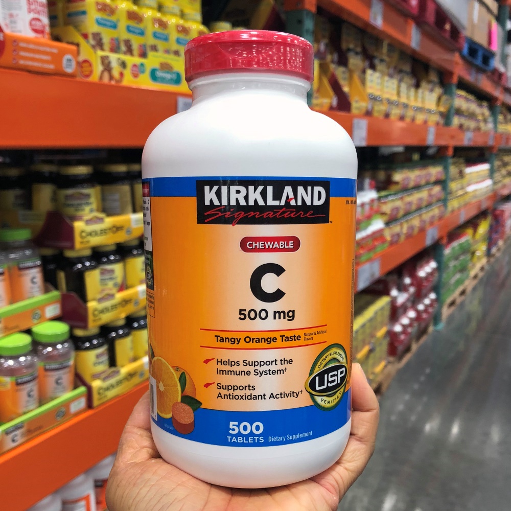 Viên ngậm bổ sung vitamin C 500mg Kirkland 500 viên của Mỹ Tammy's Boutique