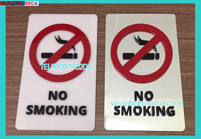 Biển cấm hút thuốc được sử dụng phổ biến hầu hết trong các văn phòng công ty, bệnh viện, trường học