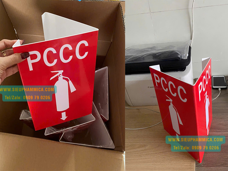 Bảng chuông báo cháy, còi báo cháy bằng nhựa mica