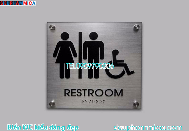 Biển WC không chỉ để chỉ dẫn, biển báo cho khách hàng, nhân viên của bạn vị trí của nhà vệ sinh