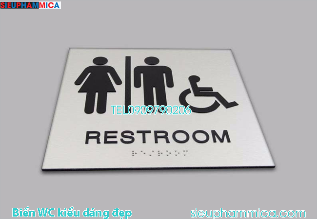 Biển WC không chỉ để chỉ dẫn, biển báo cho khách hàng