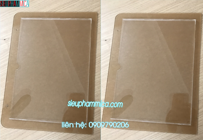 Kệ checklist mica trong treo tường để tờ rơi