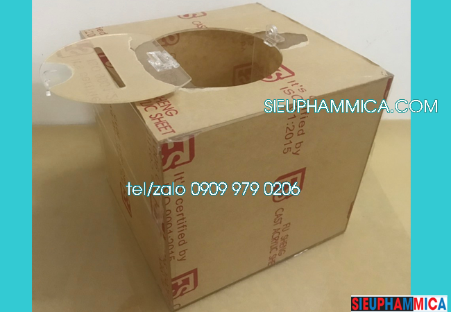 Hòm phiếu mica trong có sẵn