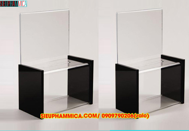 Gia công hộp mica đựng tiền tip theo yêu cầu