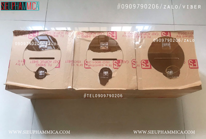 Thùng phiếu mica, thùng bốc thăm trúng thưởng, hòm phiếu bầu cử