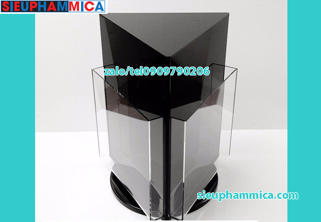 Kệ mica xoay để bàn có thể được dùng để tờ rơi