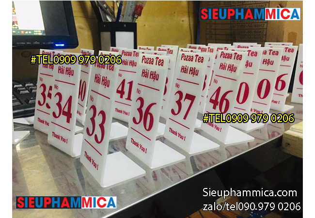 Địa điểm làm thẻ số bàn, làm thẻ số bàn nhanh giá rẻ, thẻ số bàn có sẵn