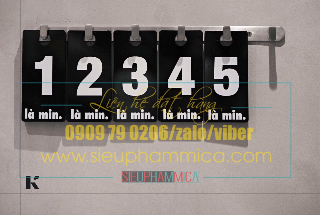 Móc treo số phòng thay đồ cửa hàng quần áo