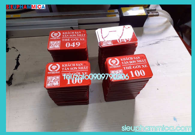 Chuyên nhận sản xuất thẻ giữ xe số lượng