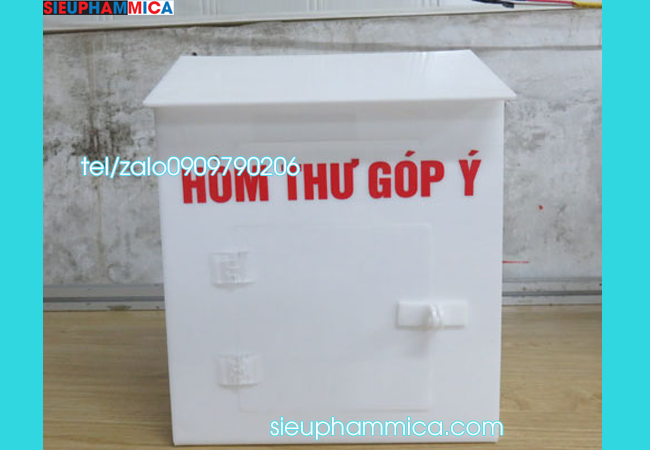 Hòm thư góp ý hay hộp thư Mica là sản phẩm được nhiều khách hàng ưa chuộng nhất hiện nay