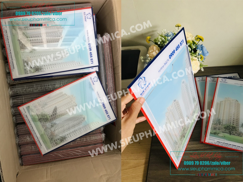 Kệ Checklist Mica Gắn Thang Máy-Hộp Mica A4 Thang Máy SIEUPHAMMICA