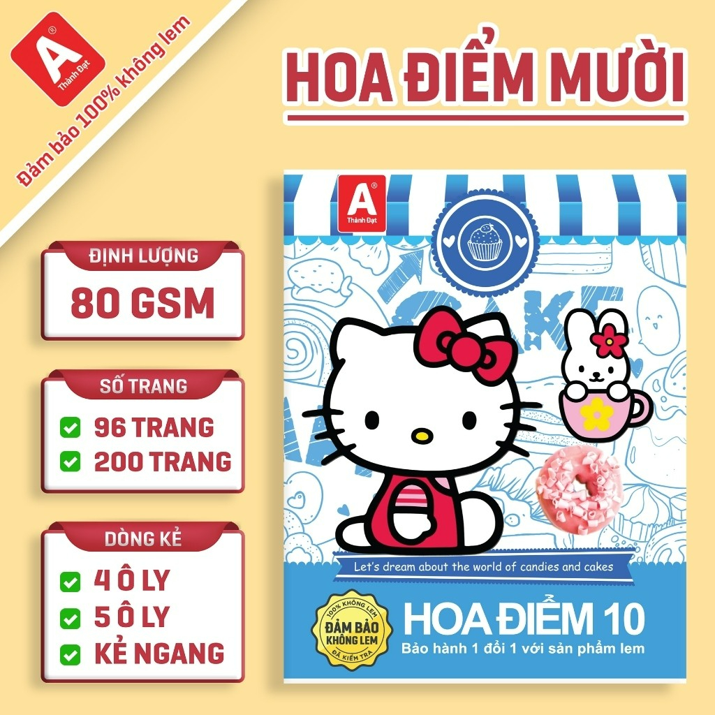 [1 quyển] Tập Học Sinh Thành Đạt 200 trang - Hoa Điểm Mười Heo Boo - 4 ...