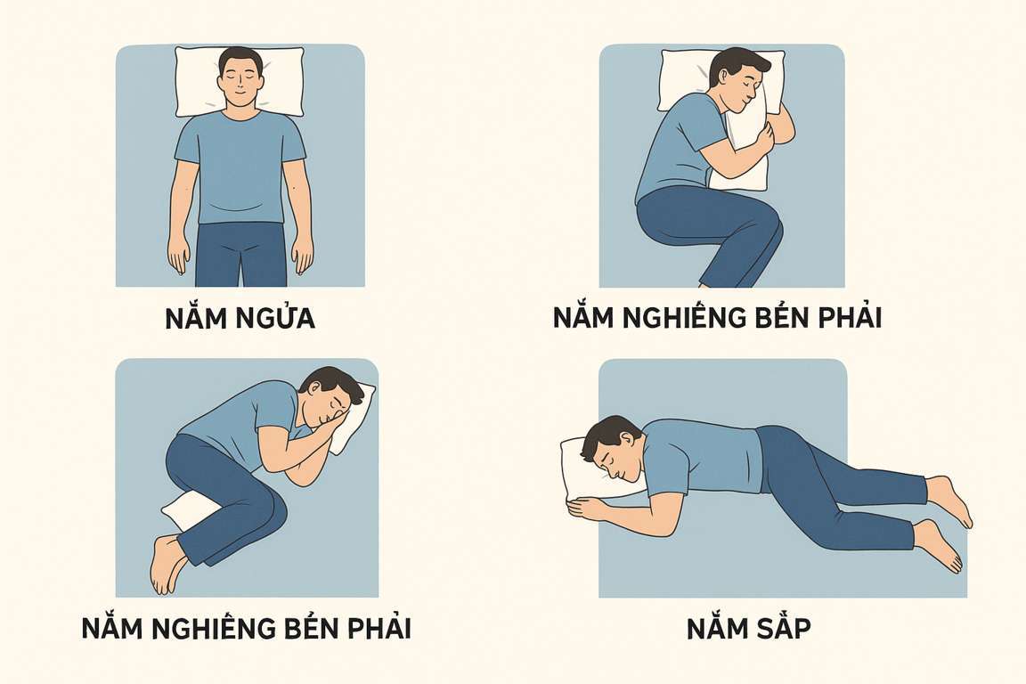 Tư thế nằm ngủ tốt cho sức khỏe