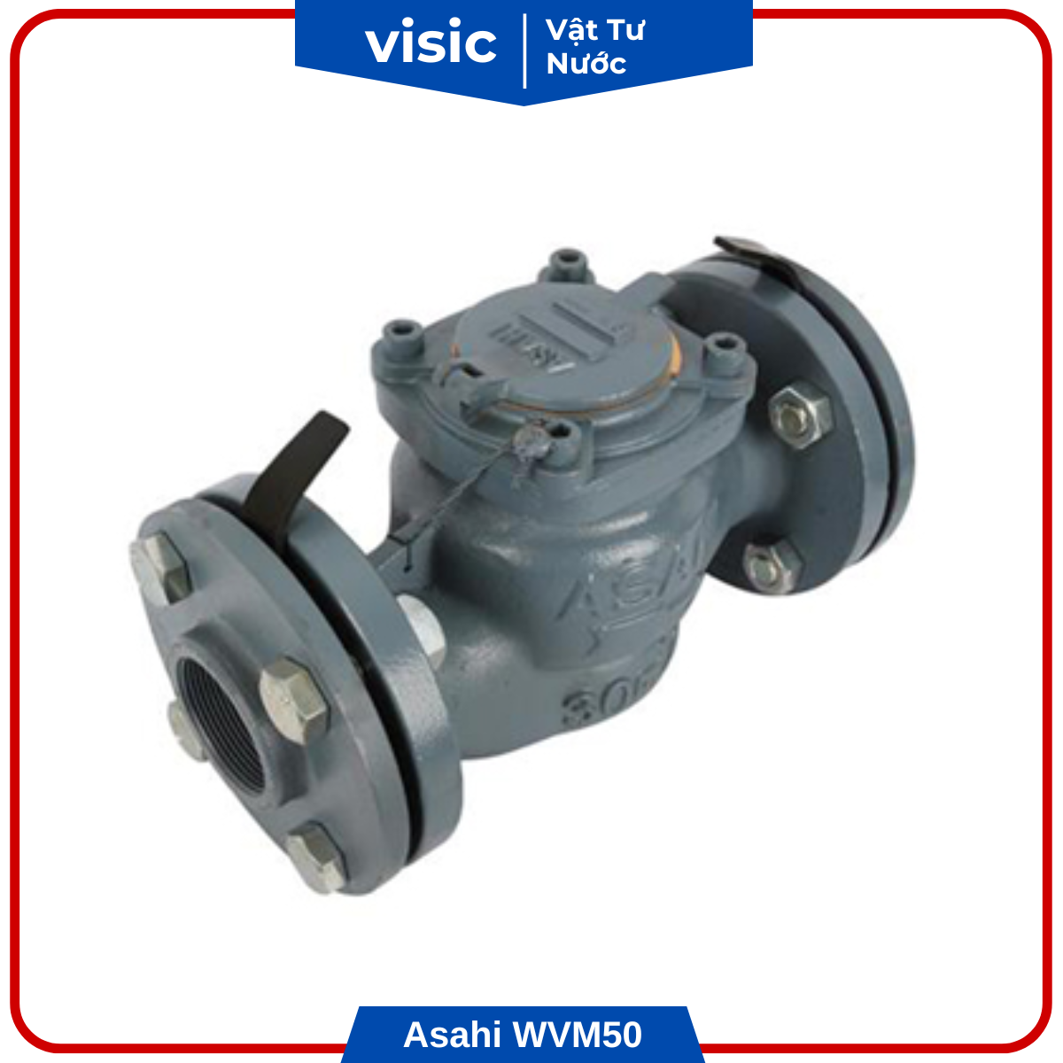 Đồng hồ đo nước thái lan loại mặt bích Asahi WVM50 phi 60