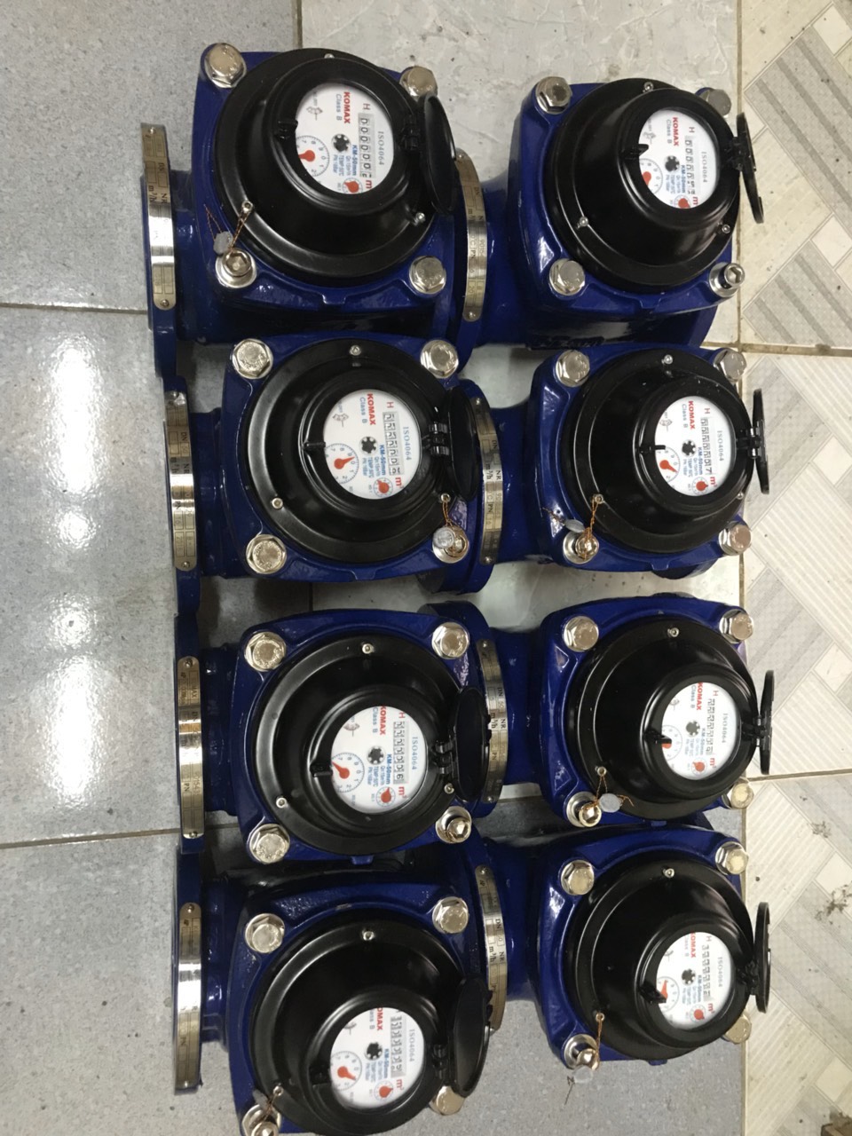 Đồng hồ đo nước DN50 Komax nối Mặt bích