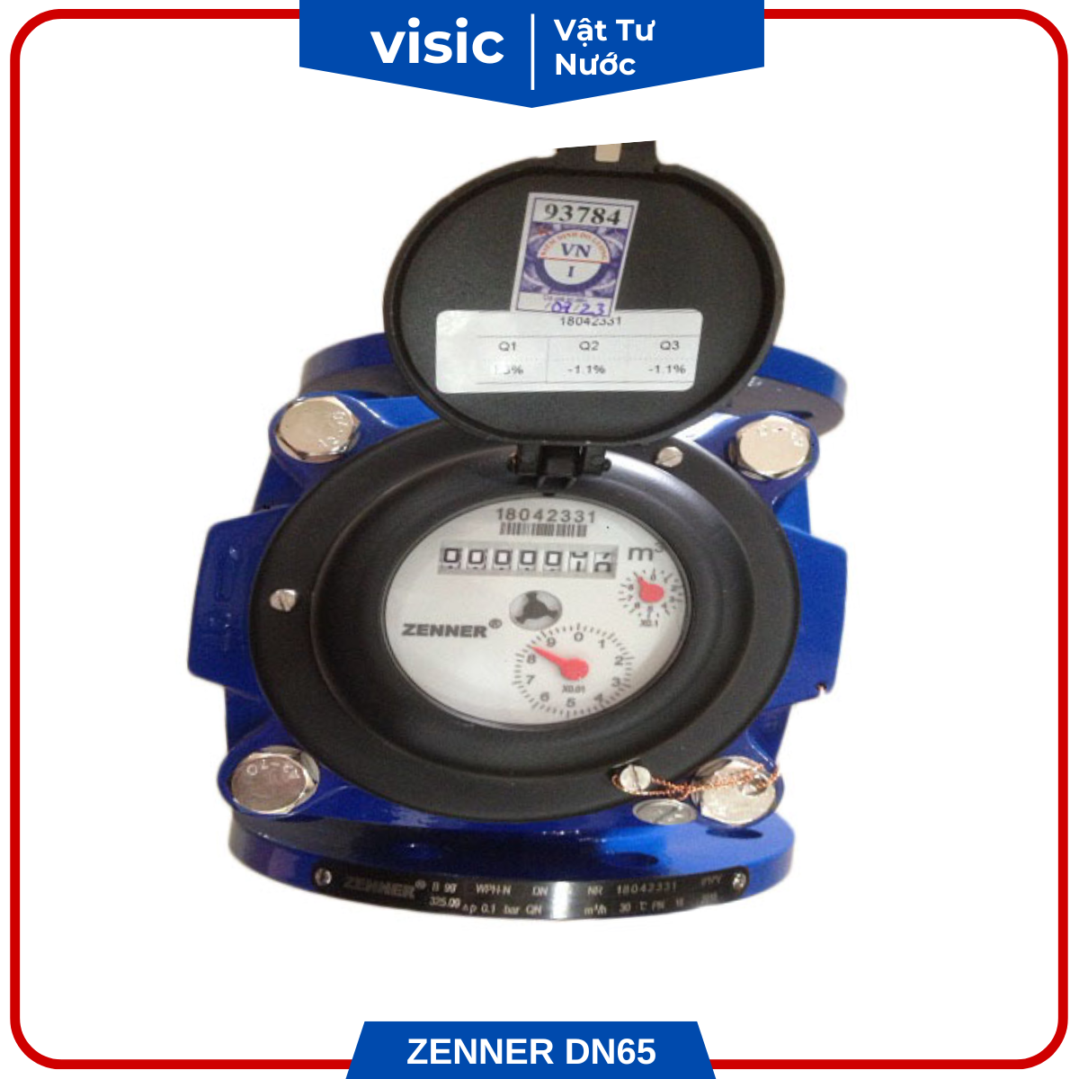 ĐỒNG HỒ NƯỚC ZENNER DN65 WPH-N Qn 25
