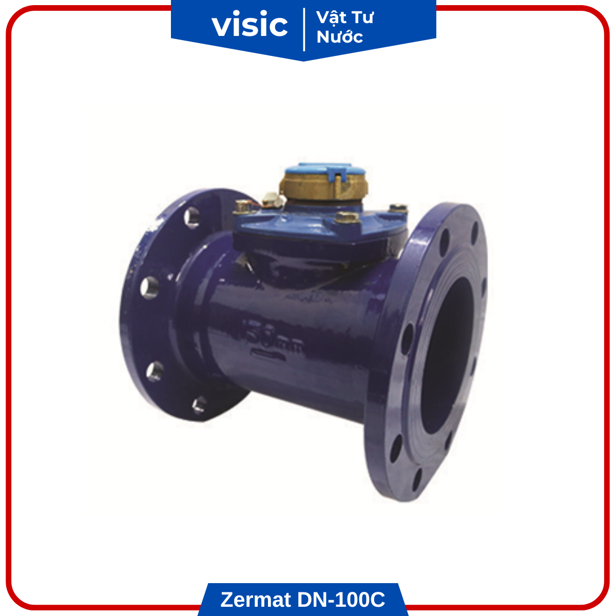 Đồng hồ nước mặt bích thân gang Zermat DN-100C phi 110