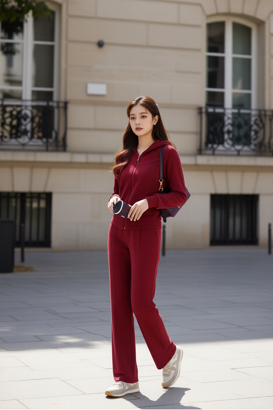 Bộ nỉ len TRALI 25511 màu đỏ