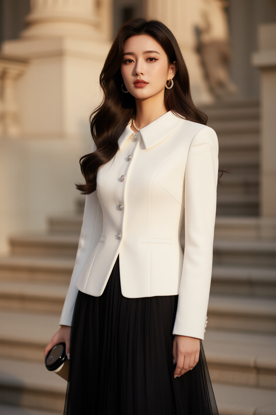 Áo vest TRALI 25800 màu trắng