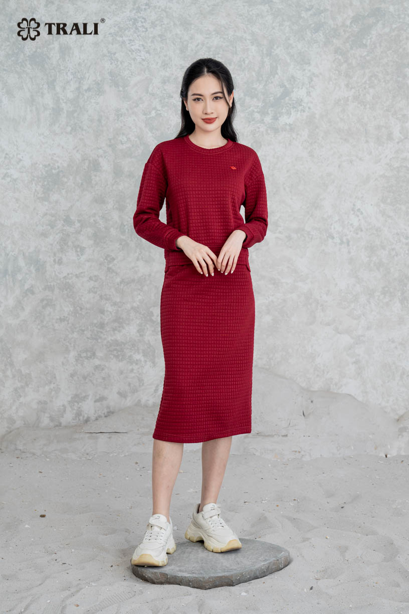 Váy đầm thiết kế nữ, Đầm xoè cổ tim đính nút màu đỏ trẻ trung, năng động |  Shopee Việt Nam