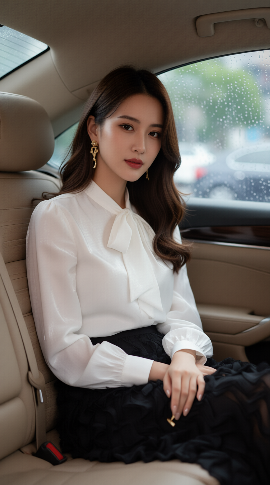 Áo sơ mi dài tay TRALI 25138 màu trắng