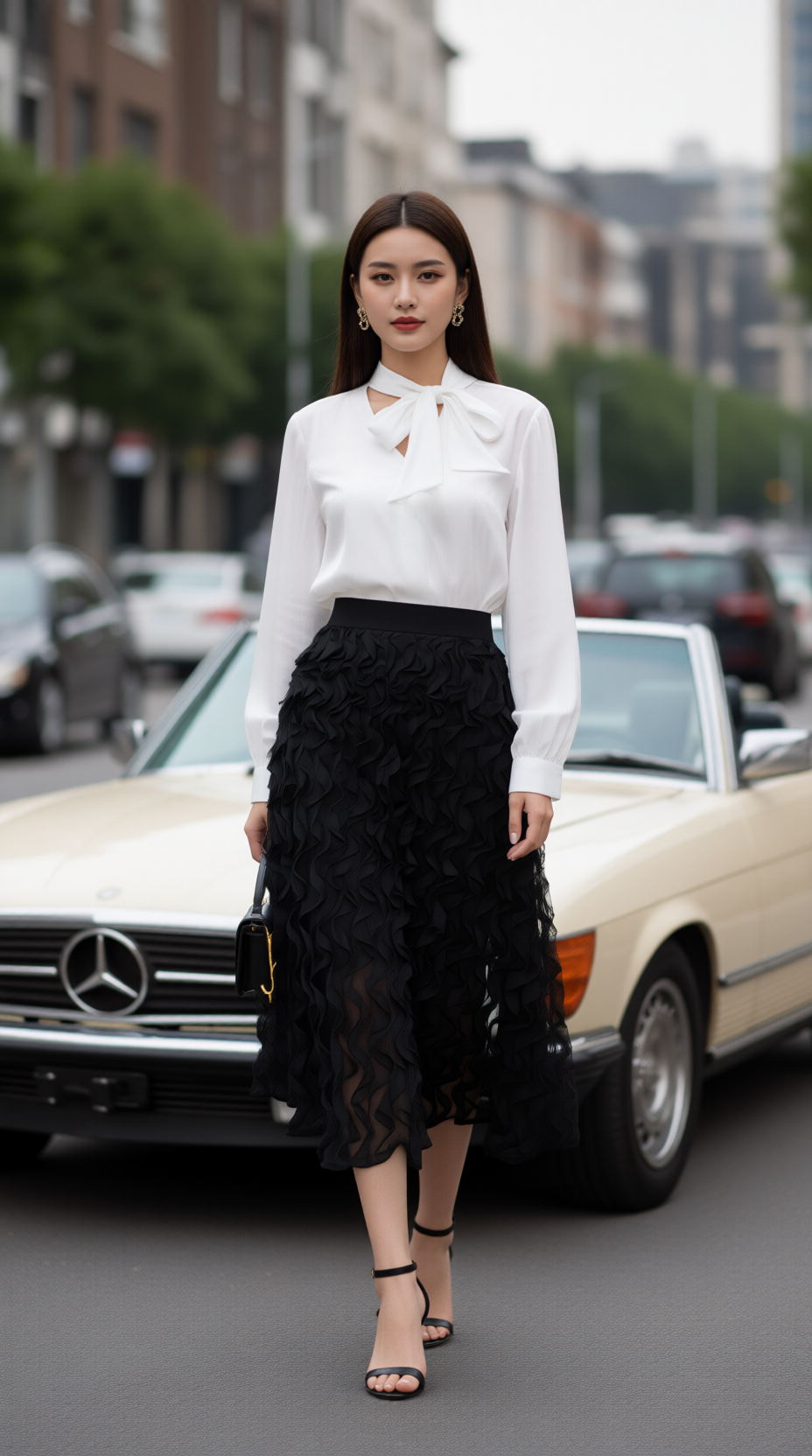 Áo sơ mi dài tay TRALI 25138 màu trắng