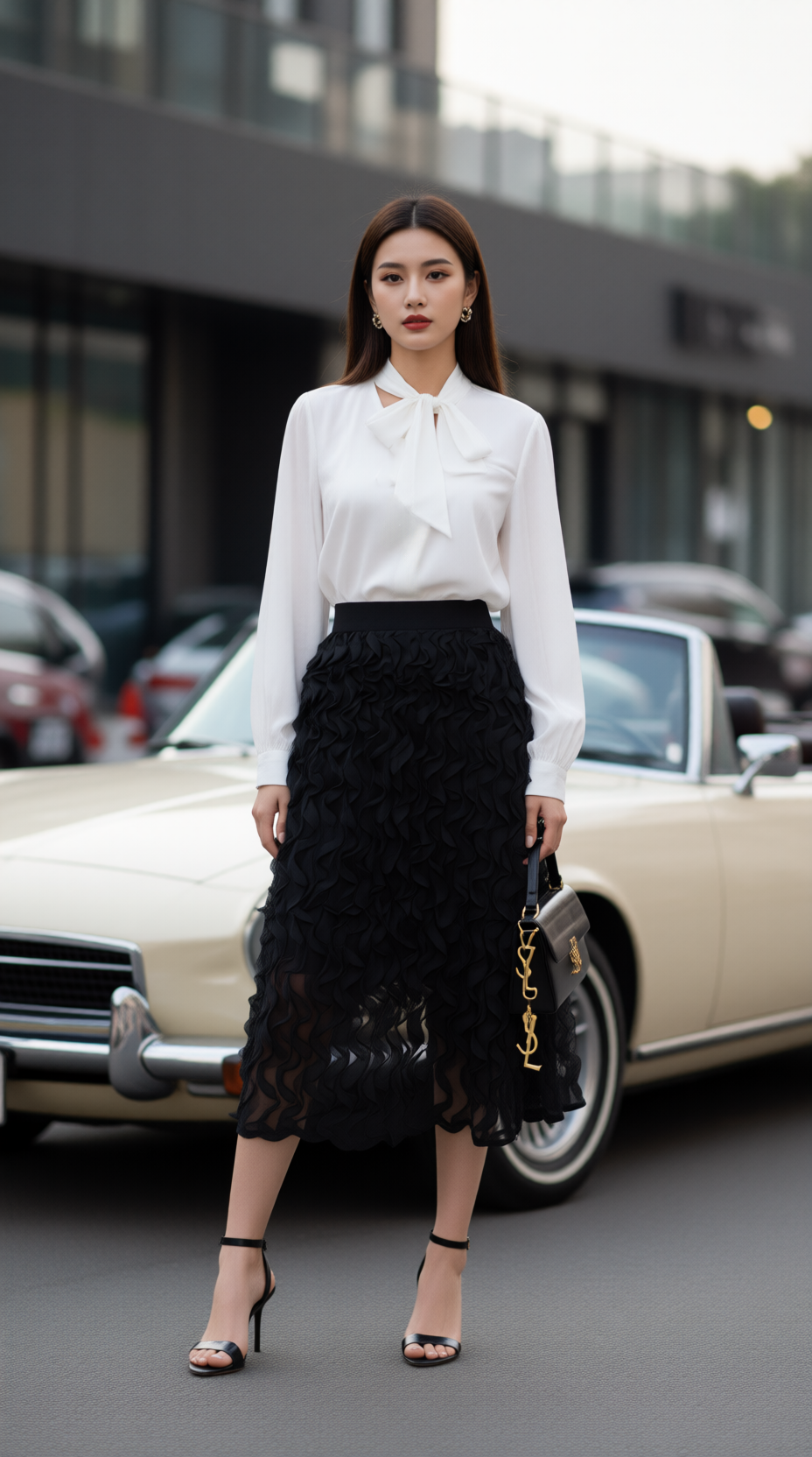 Áo sơ mi dài tay TRALI 25138 màu trắng