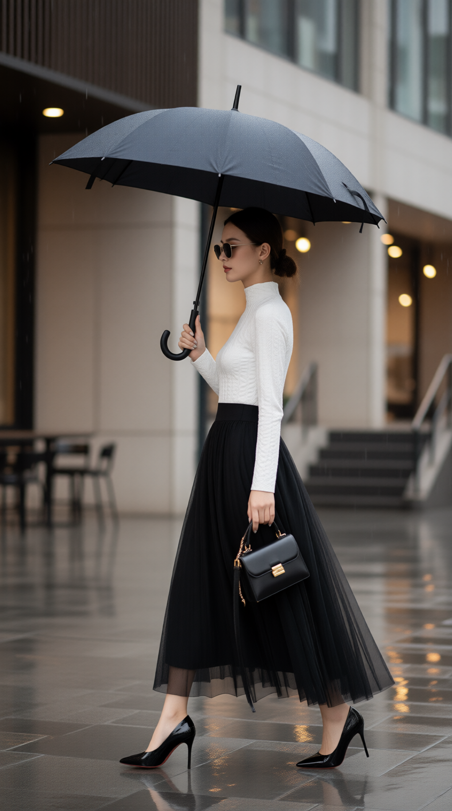 Áo len cổ 3p 25609 Trắng