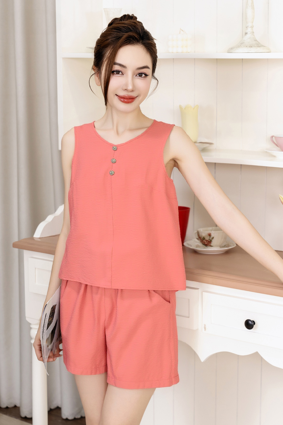 Bộ mặc nhà TRALI 25600 màu cam