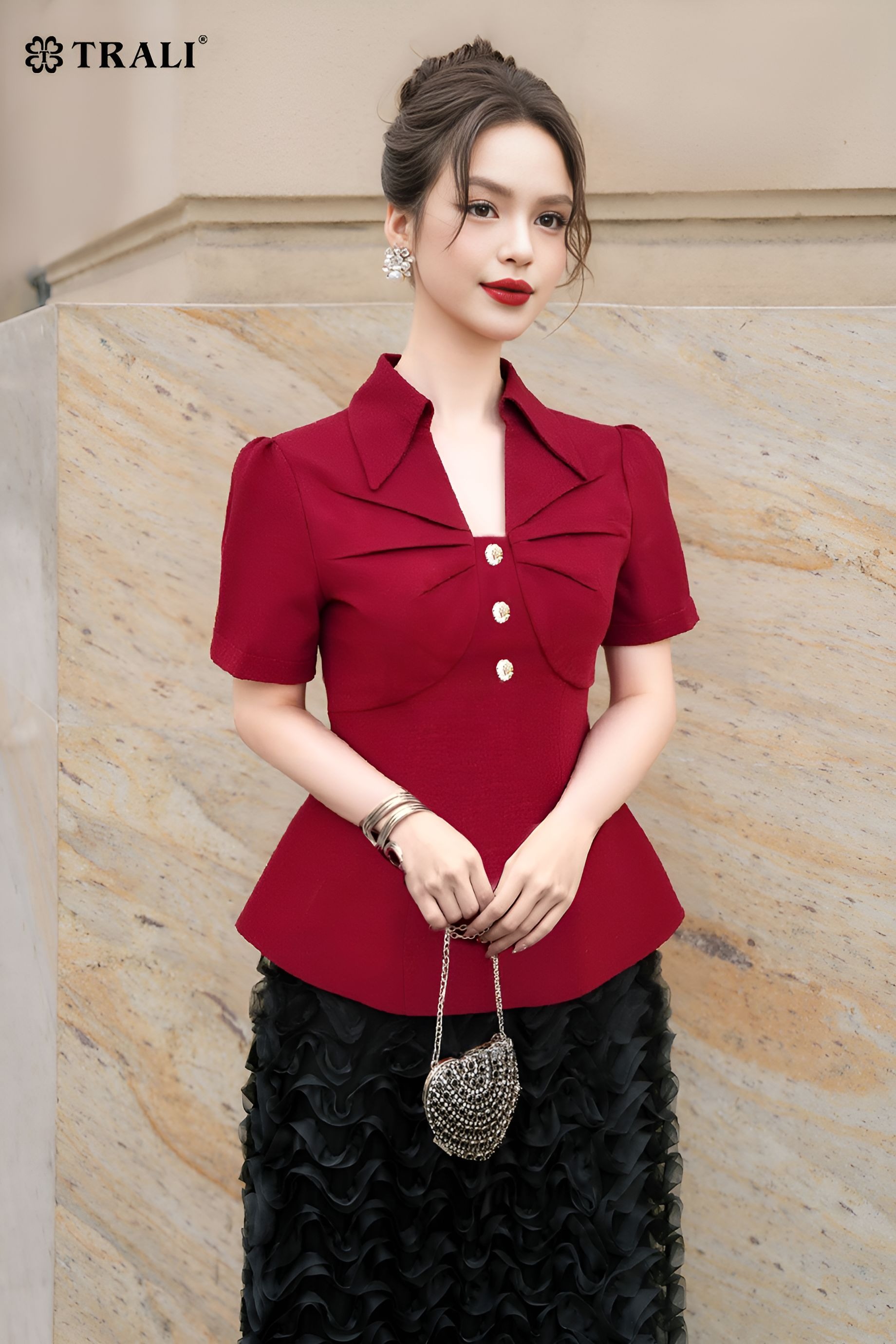 Áo Trali 25109 Đỏ
