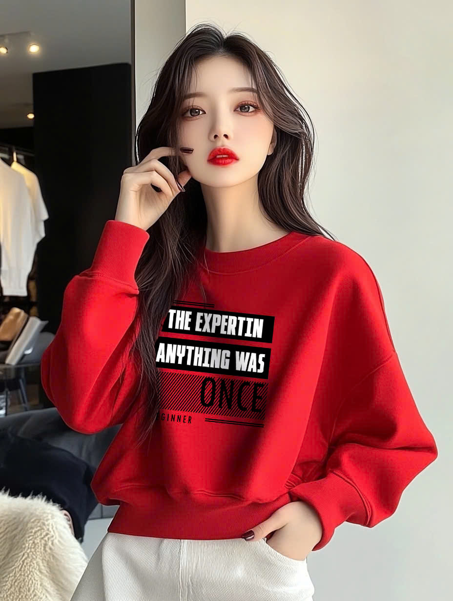 Áo nỉ đỏ TRALI 24460 once