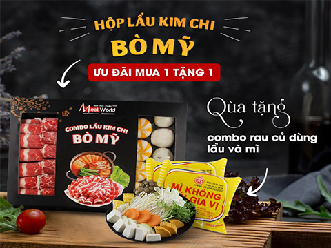 ƯU ĐÃI HỘP LẨU KIM CHI BÒ MỸ: MUA 1 TẶNG 1 ƯU ĐÃI HỘP LẨU KIM CHI BÒ MỸ: MUA 1 TẶNG 1