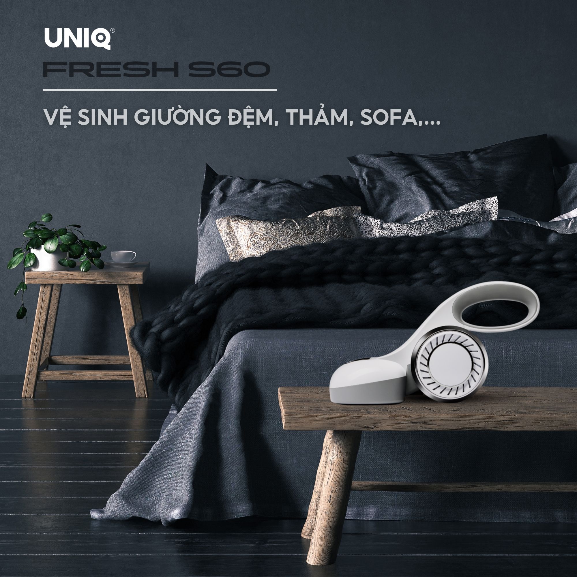 Có nên mua Máy hút bụi giường đệm không dây UNIQ FRESH S60 không?