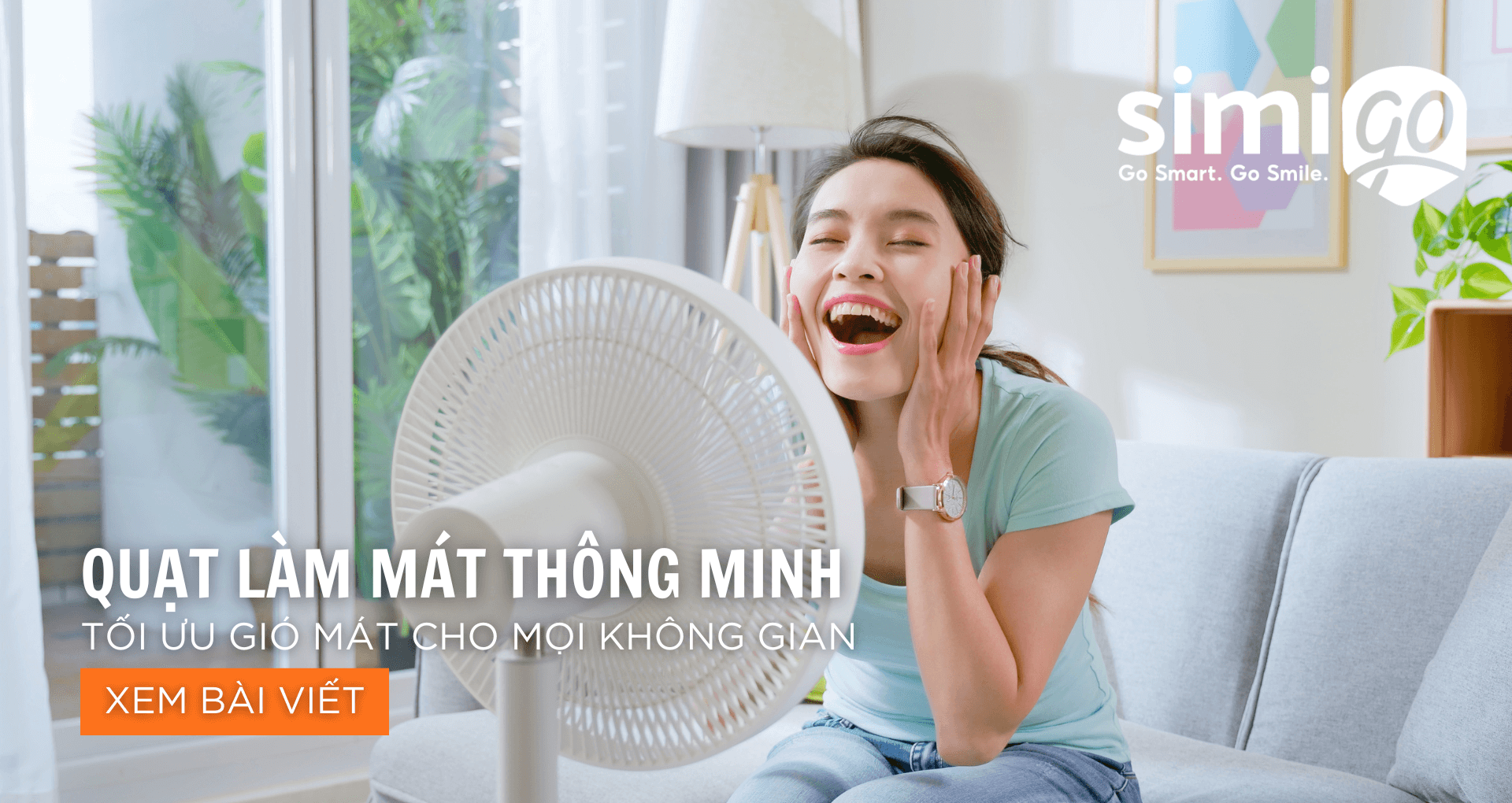Quạt Làm Mát Thông Minh Tối Ưu Gió Mát Cho Mọi Không Gian