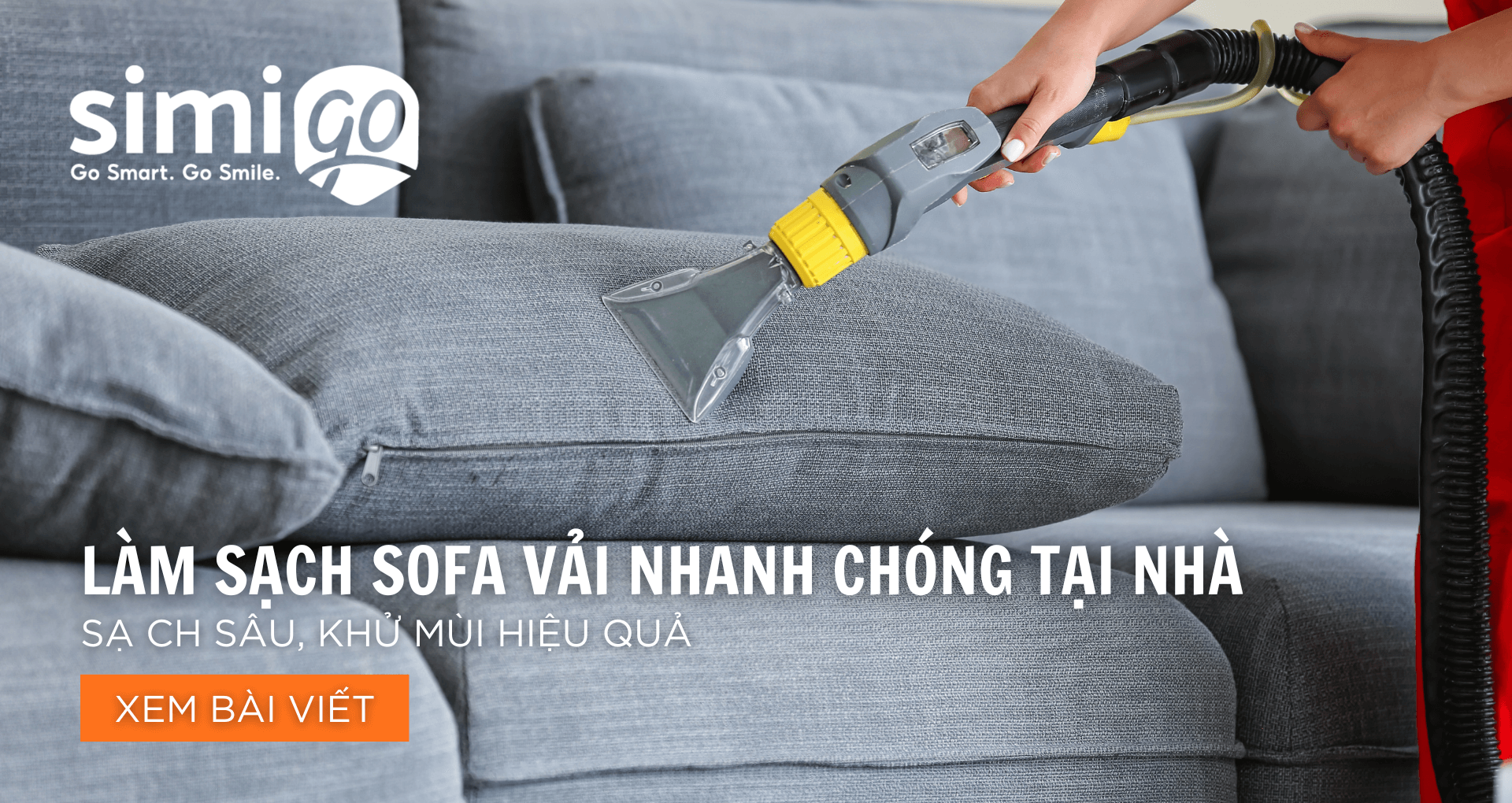Làm Sạch Sofa Vải Nhanh Chóng Tại Nhà – Sạch Sâu, Khử Mùi Hiệu Quả