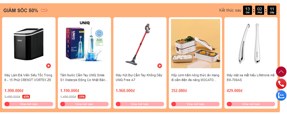 Flashsale - Giảm Sốc 50%