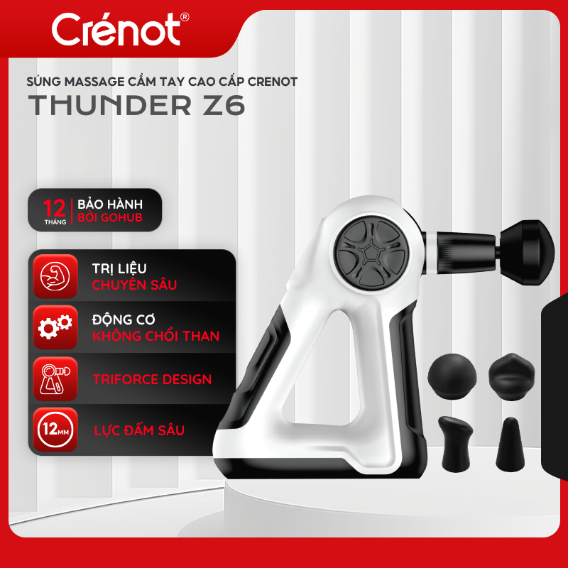 Súng massage Crénot Thunder Z6