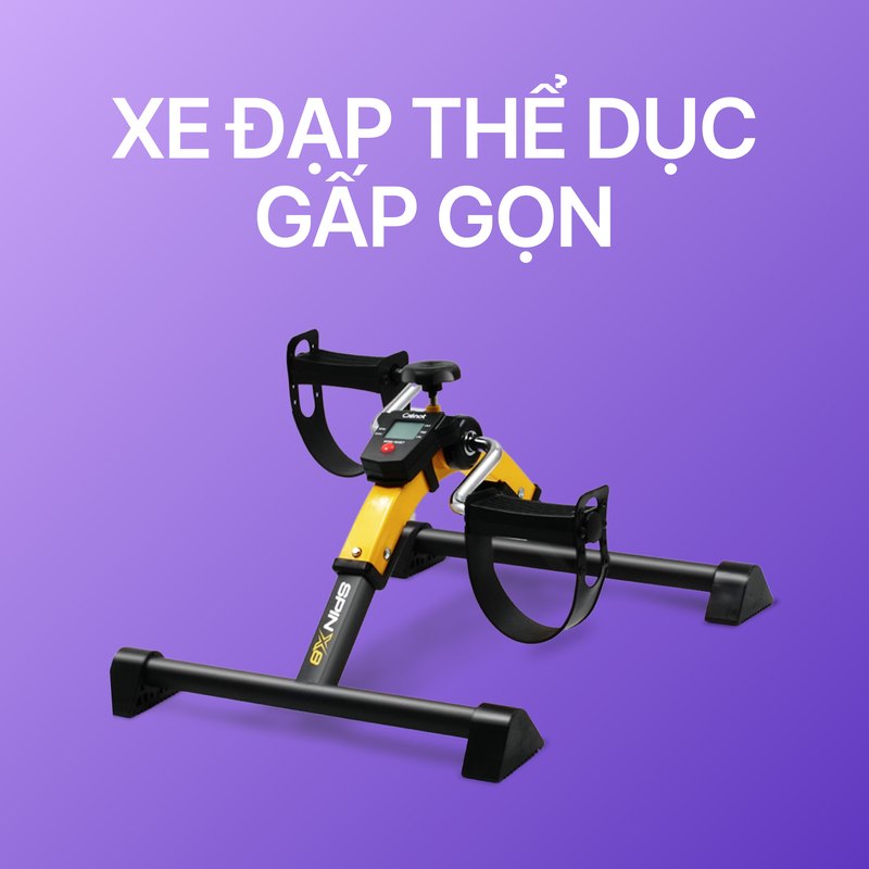 Xe đạp thể dục gấp gọn