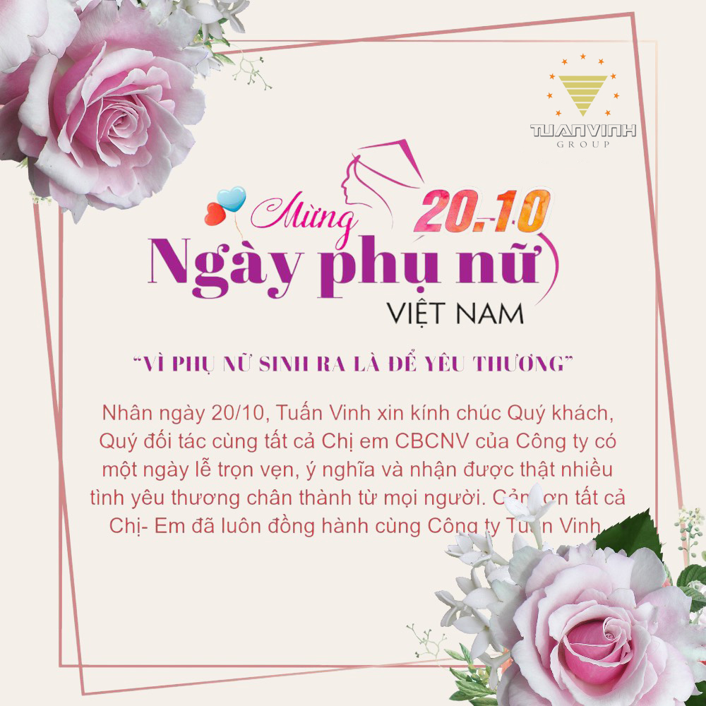 Chúc mừng ngày phụ nữ Việt Nam 20-10