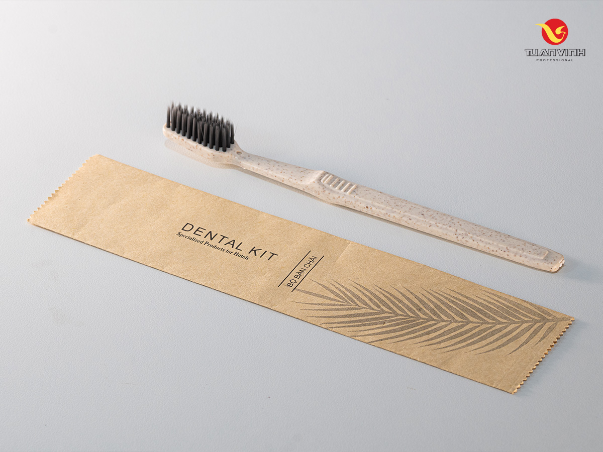 Bàn chải đánh răng khách sạn kèm mẫu túi Kraft tại Tuấn Vinh