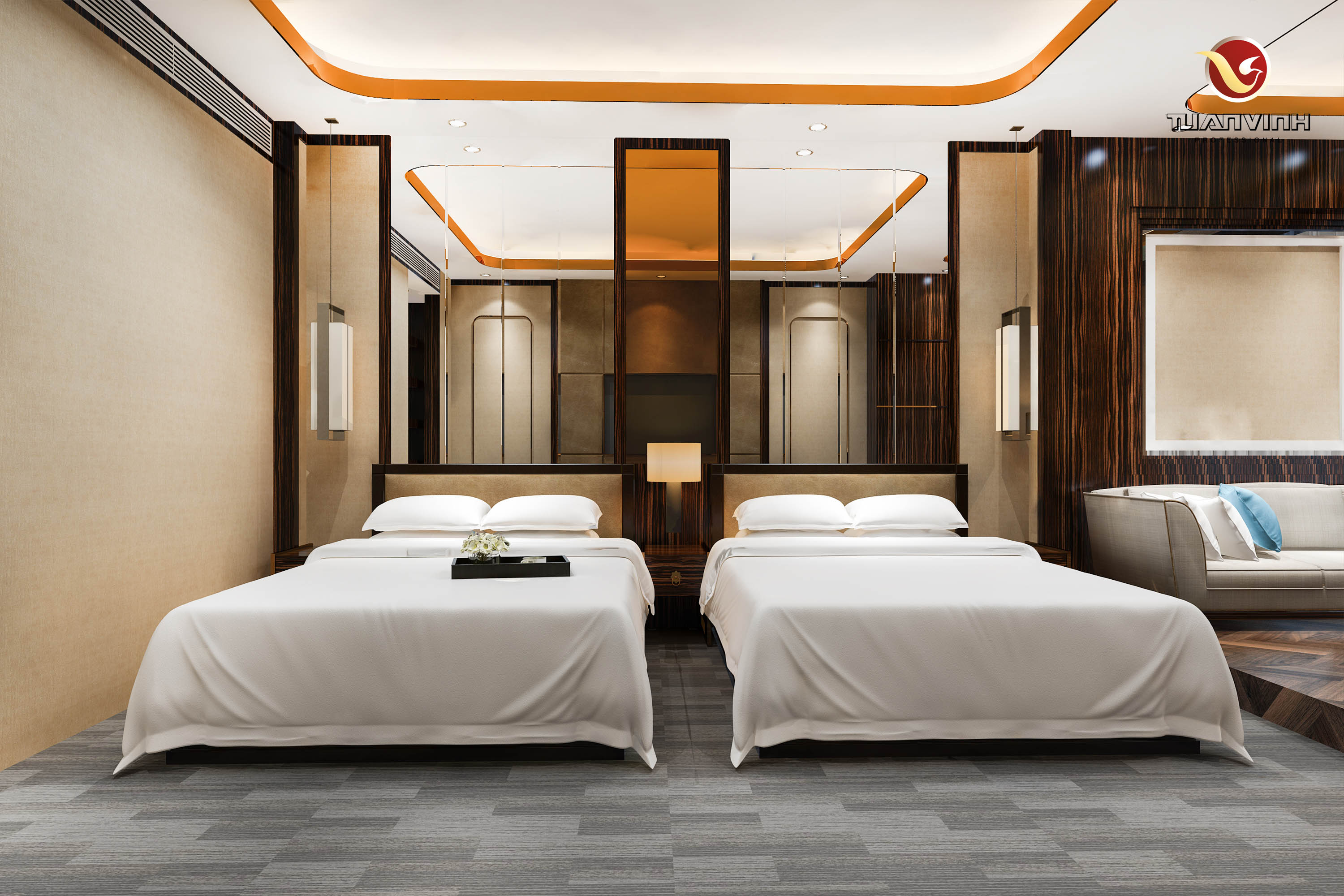 Dựa vào quy mô phòng để cân đối chi phí 