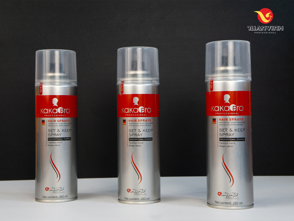 Gôm xịt tóc KaKaPro an toàn không gây hại cho tóc